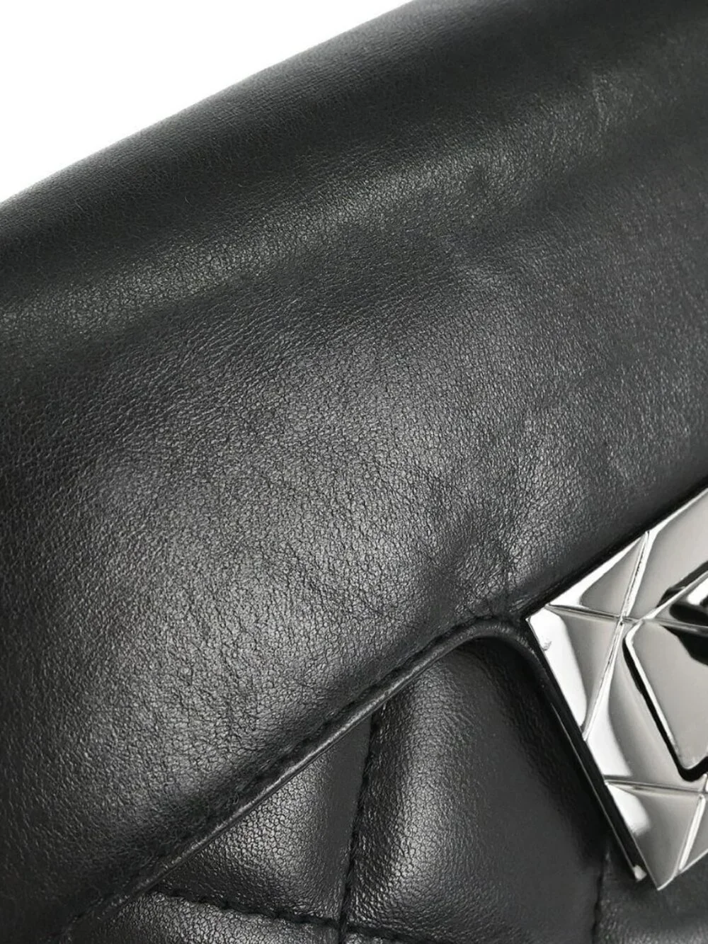 Chanel Black Lambskin Mademoiselle Lock Shoulder Bag 167396
